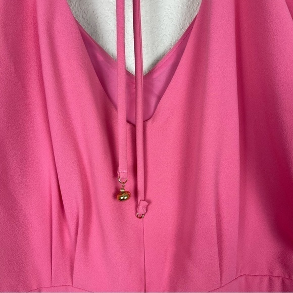 Trina Turk Short Sleeve V-Neck Jumpsuit‎ Size 8 Women - Picture 14 of 14